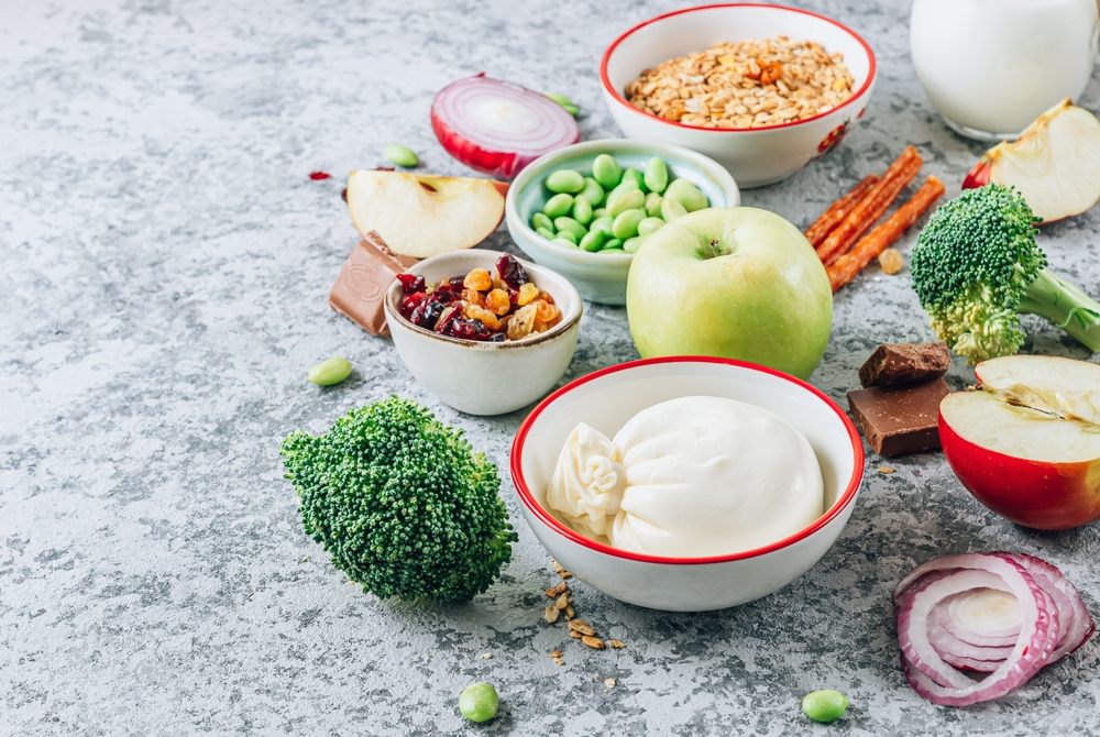 Why Am I Always Bloating? And What Can I Do About It? FODMAP diet concept. High FODMAP ingredients.